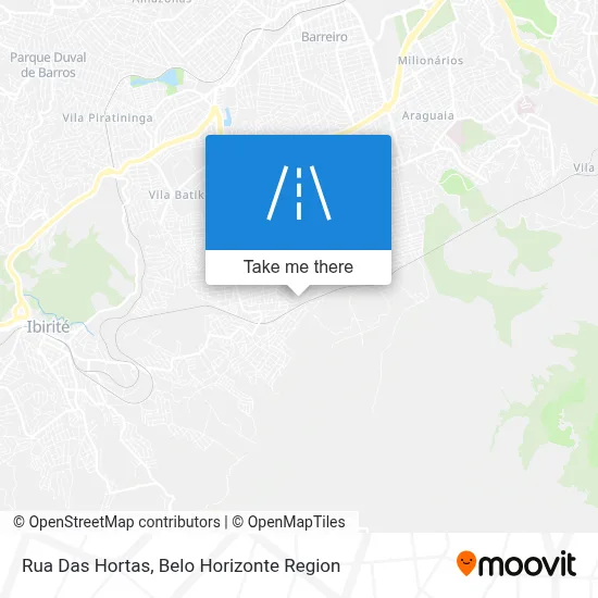 Rua Das Hortas map