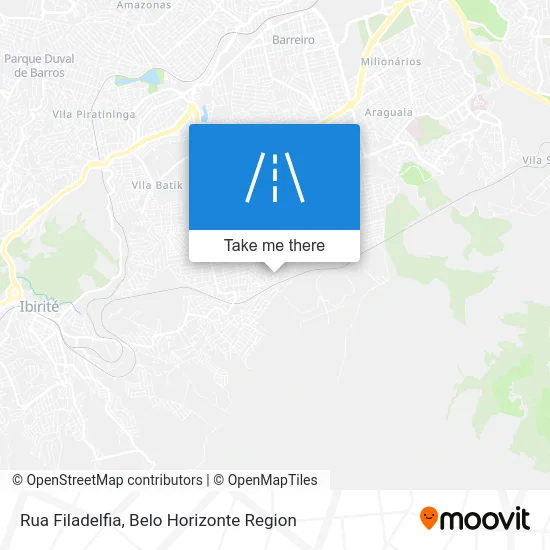 Rua Filadelfia map