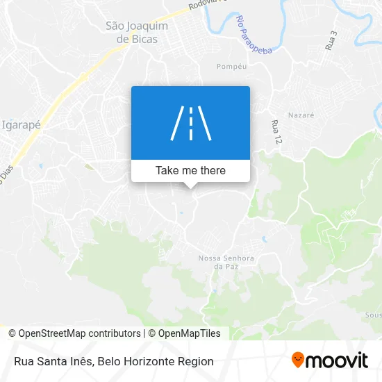 Rua Santa Inês map