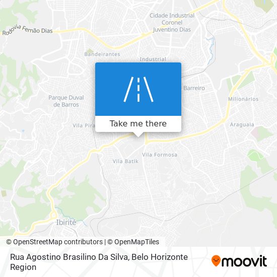 Mapa Rua Agostino Brasilino Da Silva