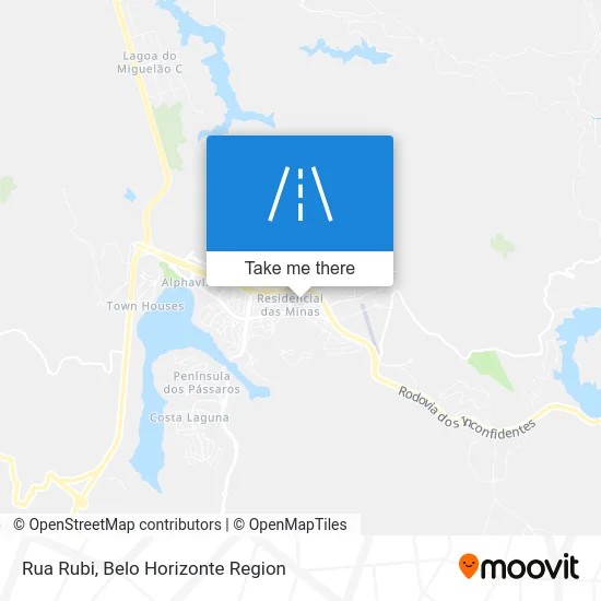 Rua Rubi map