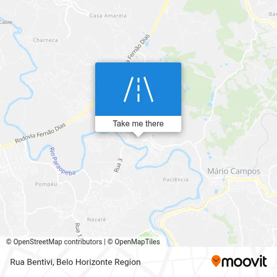 Rua Bentivi map