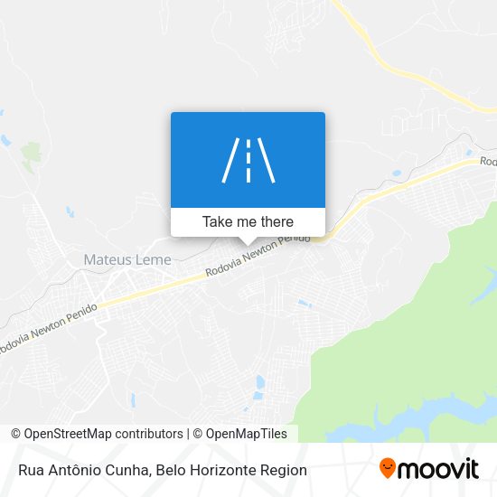 Rua Antônio Cunha map