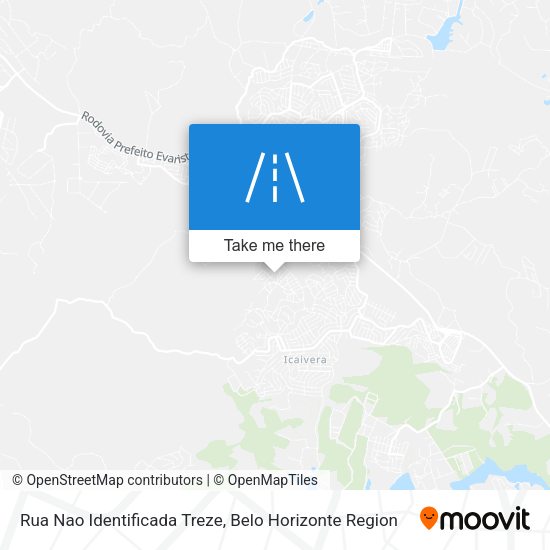 Rua Nao Identificada Treze map