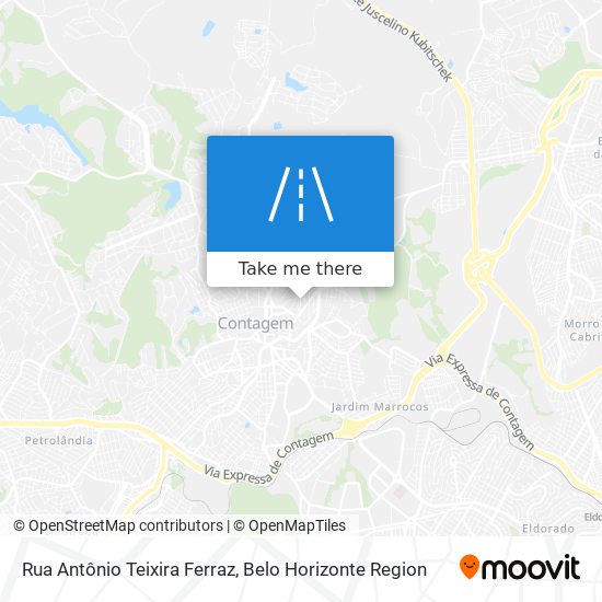 Mapa Rua Antônio Teixira Ferraz