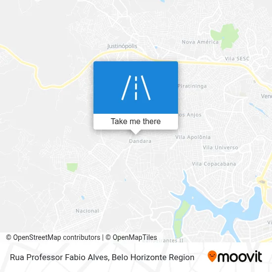 Rua Professor Fabio Alves map