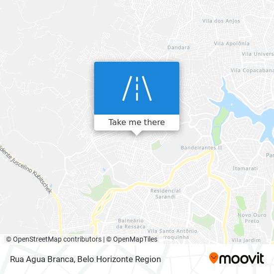 Mapa Rua Agua Branca