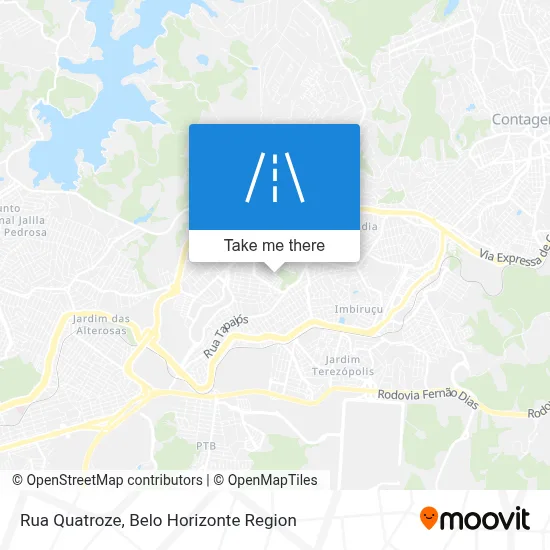 Rua Quatroze map