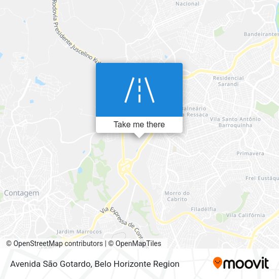 Avenida São Gotardo map