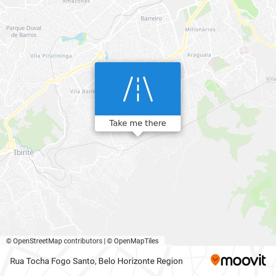 Rua Tocha Fogo Santo map