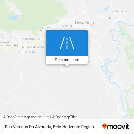 Rua Veredas Da Alvorada map
