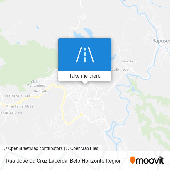 Rua José Da Cruz Lacerda map