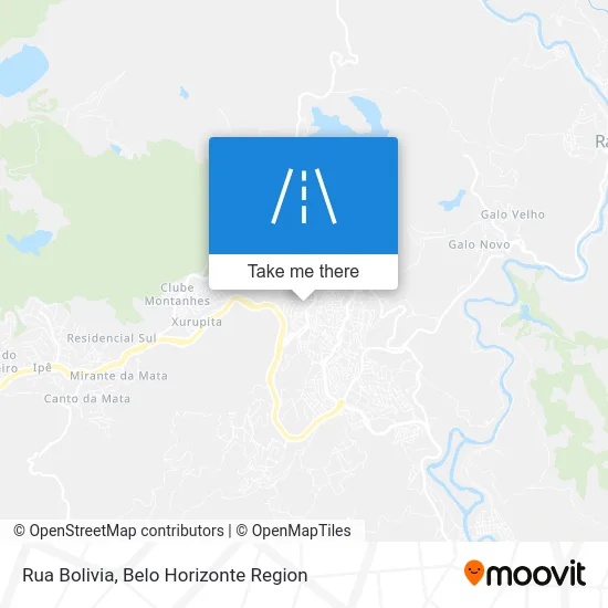Rua Bolivia map