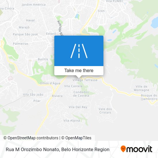 Rua M Orozimbo Nonato map