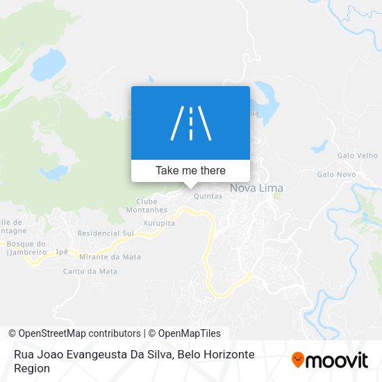 Rua Joao Evangeusta Da Silva map