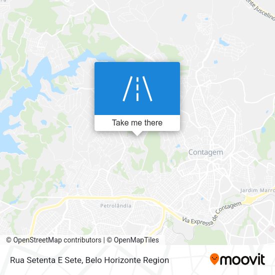 Rua Setenta E Sete map