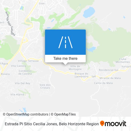 Estrada Pi Sitio Cecilia Jones map