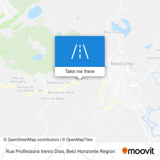 Rua Professora Irenio Dias map