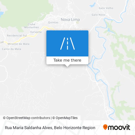 Mapa Rua Maria Saldanha Alves