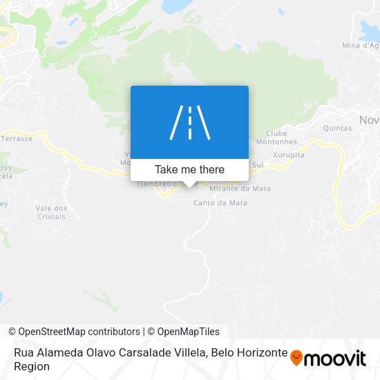 Rua Alameda Olavo Carsalade Villela map