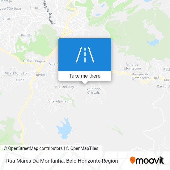 Rua Mares Da Montanha map