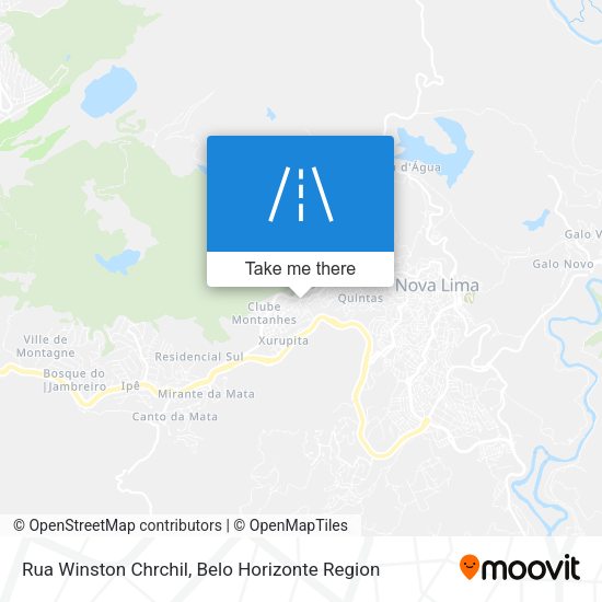 Rua Winston Chrchil map