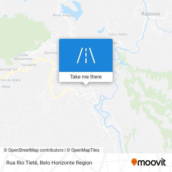 Rua Rio Tietê map