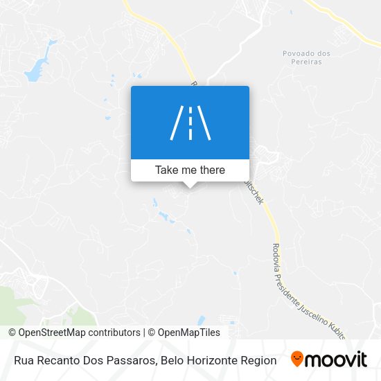 Rua Recanto Dos Passaros map