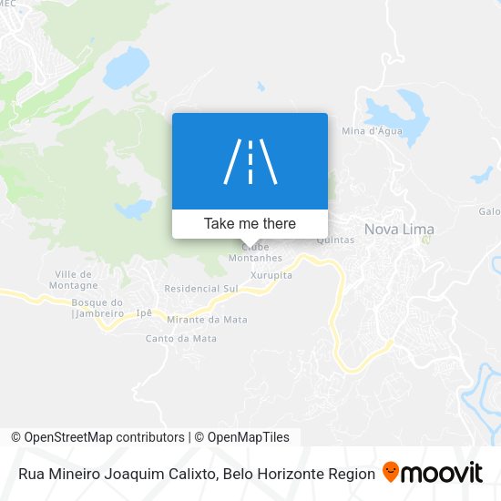 Rua Mineiro Joaquim Calixto map