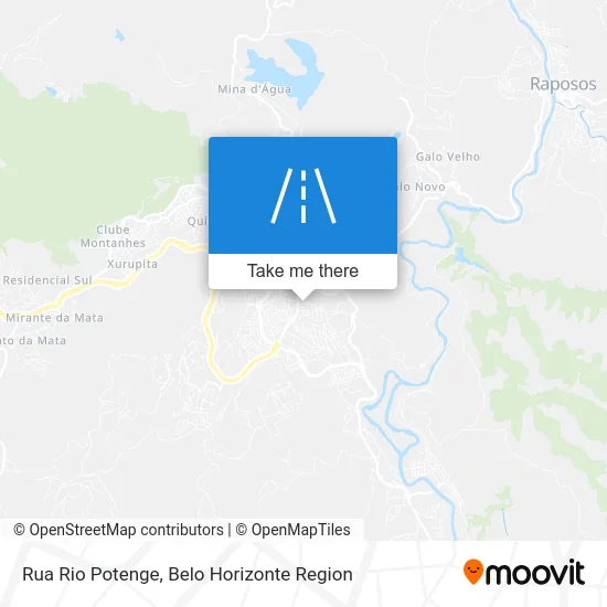 Rua Rio Potenge map