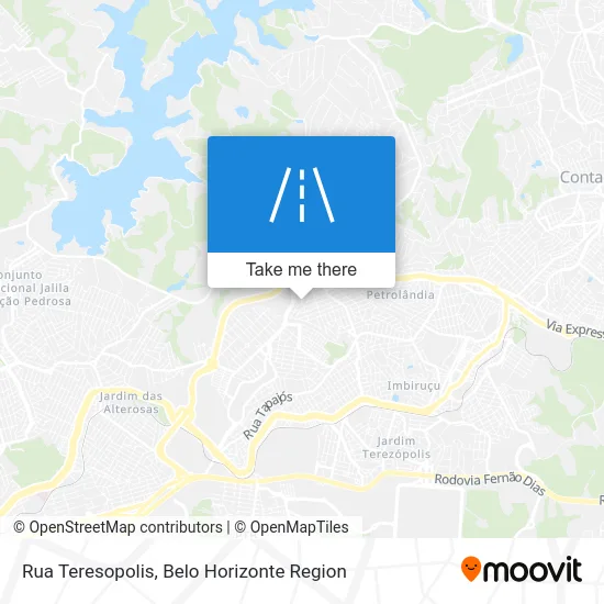 Rua Teresopolis map