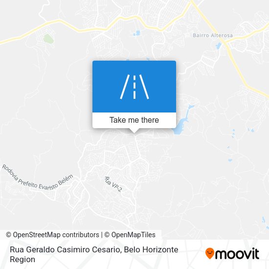 Rua Geraldo Casimiro Cesario map