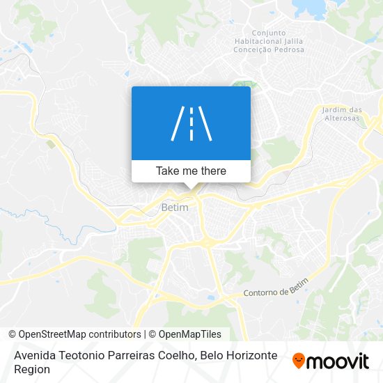 Avenida Teotonio Parreiras Coelho map