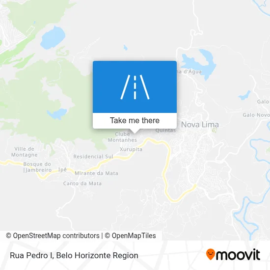 Rua Pedro I map