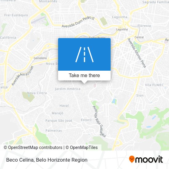 Beco Celina map