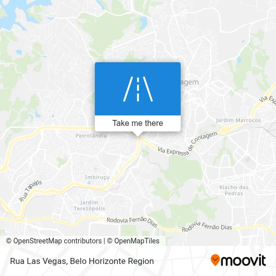 Rua Las Vegas map