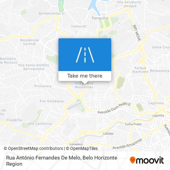 Mapa Rua Antônio Fernandes De Melo