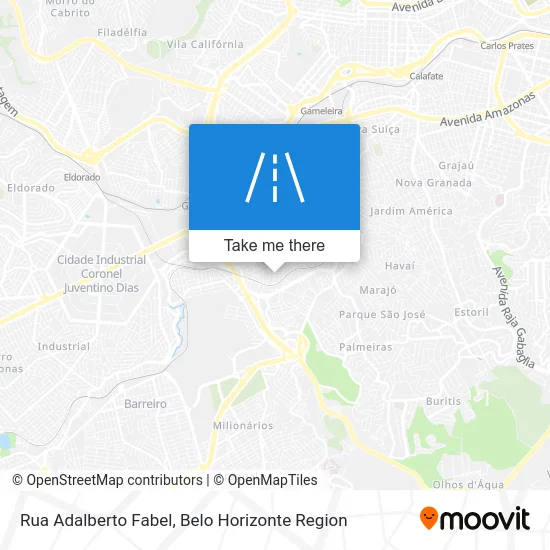 Rua Adalberto Fabel map
