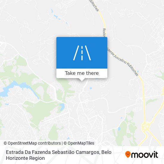 Mapa Estrada Da Fazenda Sebastião Camargos