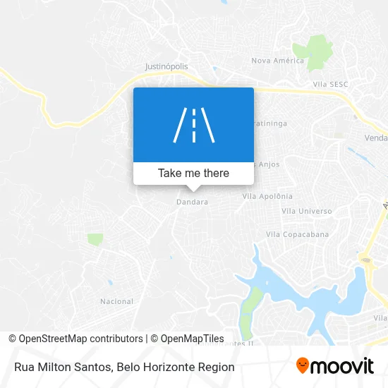 Rua Milton Santos map