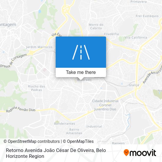 Retorno Avenida João César De Oliveira map