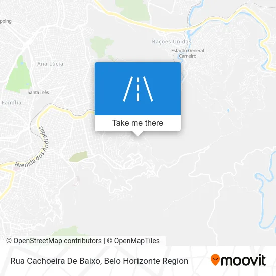 Rua Cachoeira De Baixo map