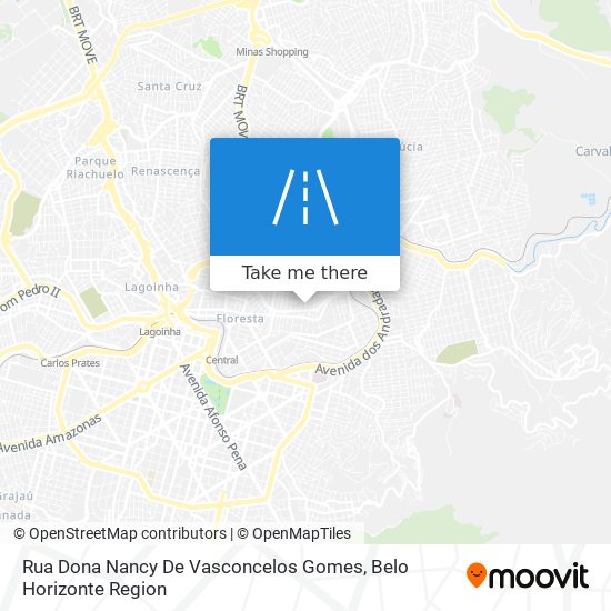 Mapa Rua Dona Nancy De Vasconcelos Gomes