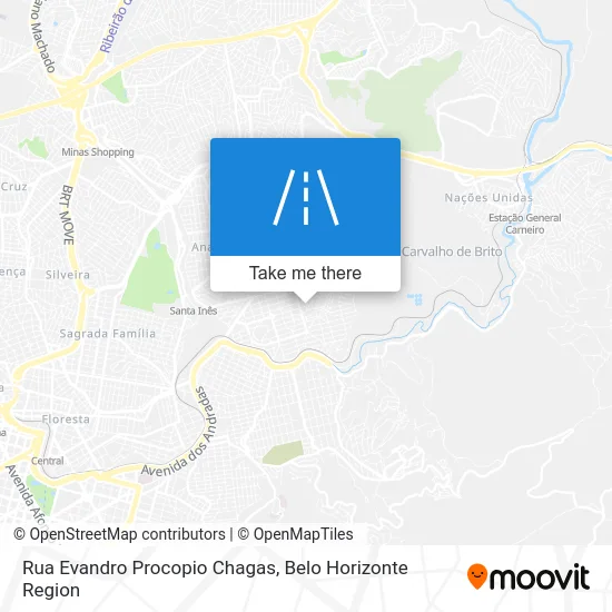 Rua Evandro Procopio Chagas map