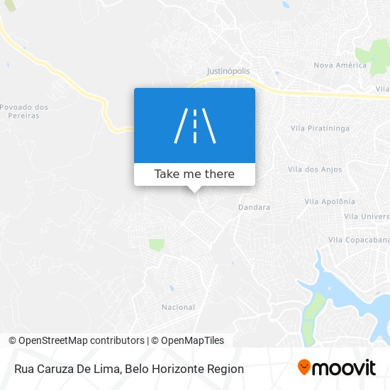 Mapa Rua Caruza De Lima