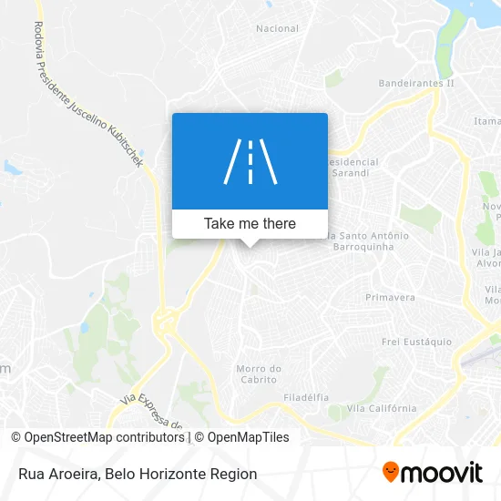 Rua Aroeira map