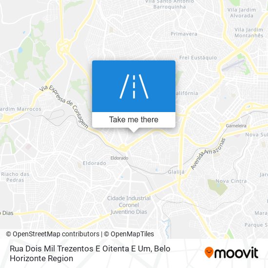 Rua Dois Mil Trezentos E Oitenta E Um map