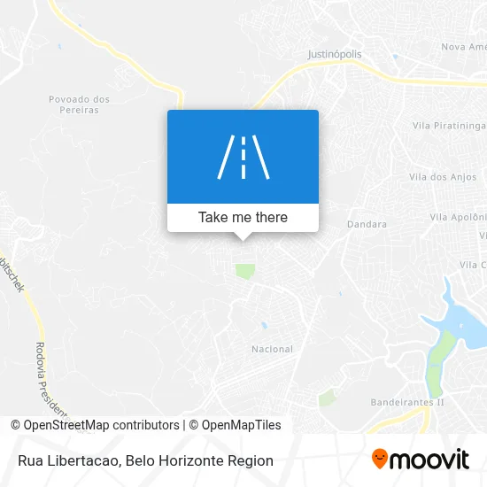 Rua Libertacao map
