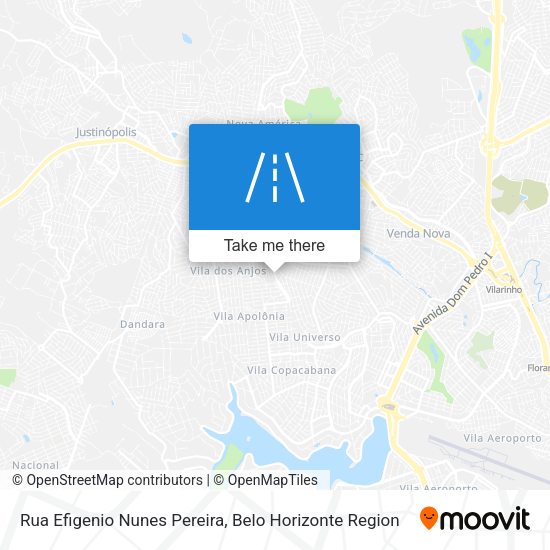 Rua Efigenio Nunes Pereira map
