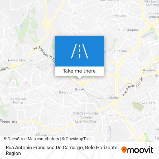 Rua Antônio Francisco De Camargo map